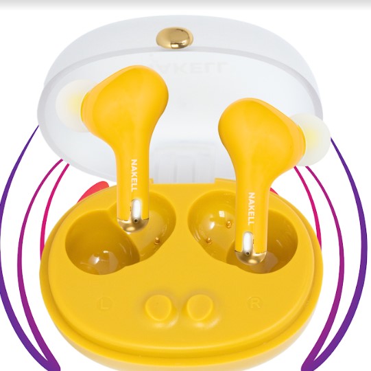 New Nakell smart bluetooth earbuds - Yellow